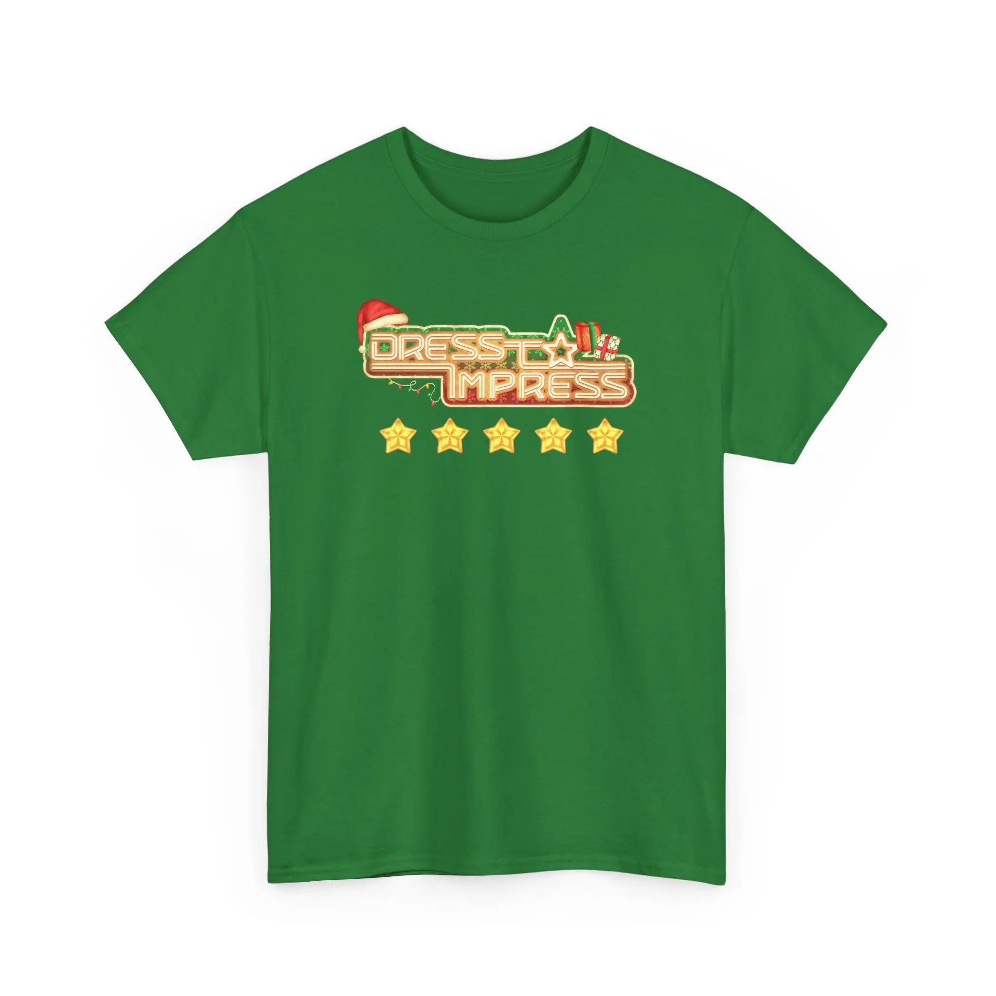 Dress To Impress logo Tee | Holiday Santa Hat, 5 Star Rating, Roblox Game - TikTok Shop Dress To Impress logo Tee | Holiday Santa Hat, 5 Star Rating, Roblox Game - TikTok Shop