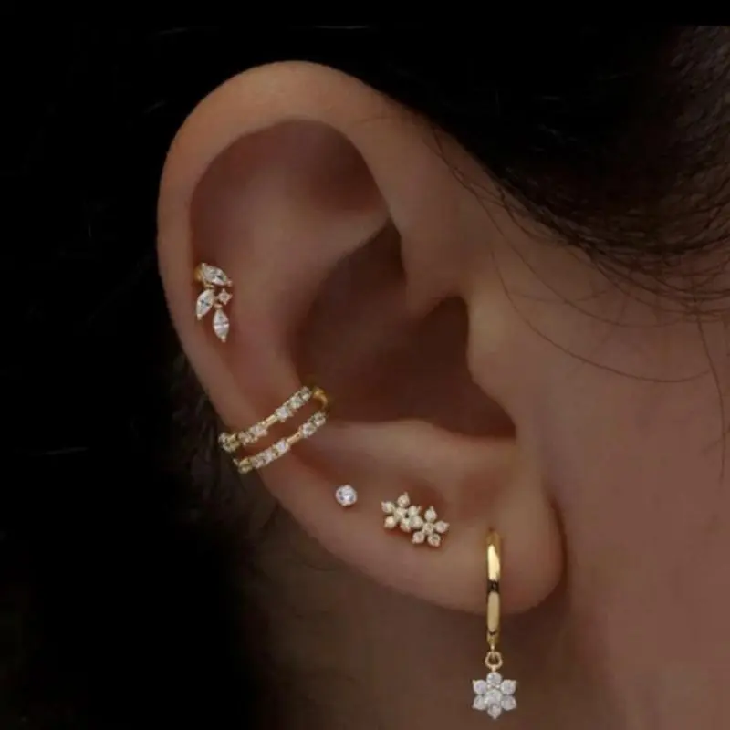 Luna Star Drop Ear Stack Set Luna Star Drop Ear Stack Set