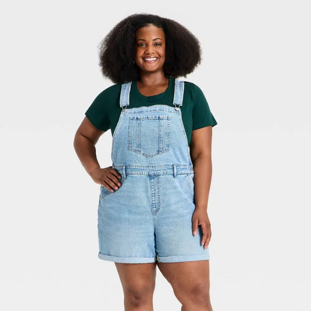 Women's Denim Shortall - Ava & Viv