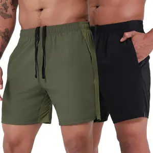 2 Pack Men's Athletic Shorts 5/7 Inch Inseam, Mens Workout Shorts Lightweight Quick Dry Gym Running Shorts for Men