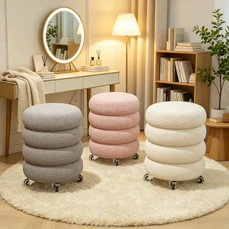 Rolling Makeup Stool