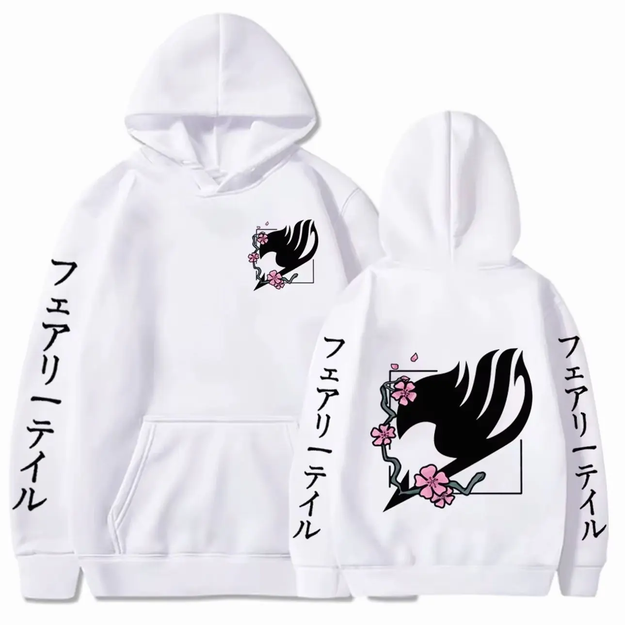 Anime Fairy Tail Clothes Men Women Manga Hoodies Casual Loose Sweatshirt Long Sleeve Streetwear Harajuku Unisex Pullover