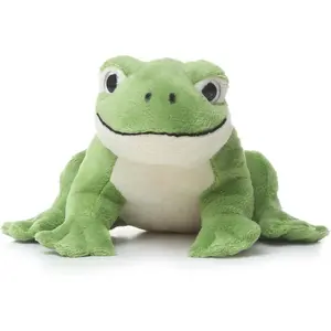 Cute Realistic Green Frog Plush Toy Green Frog Stuffed Animal Lifelike Animal Doll 15cm