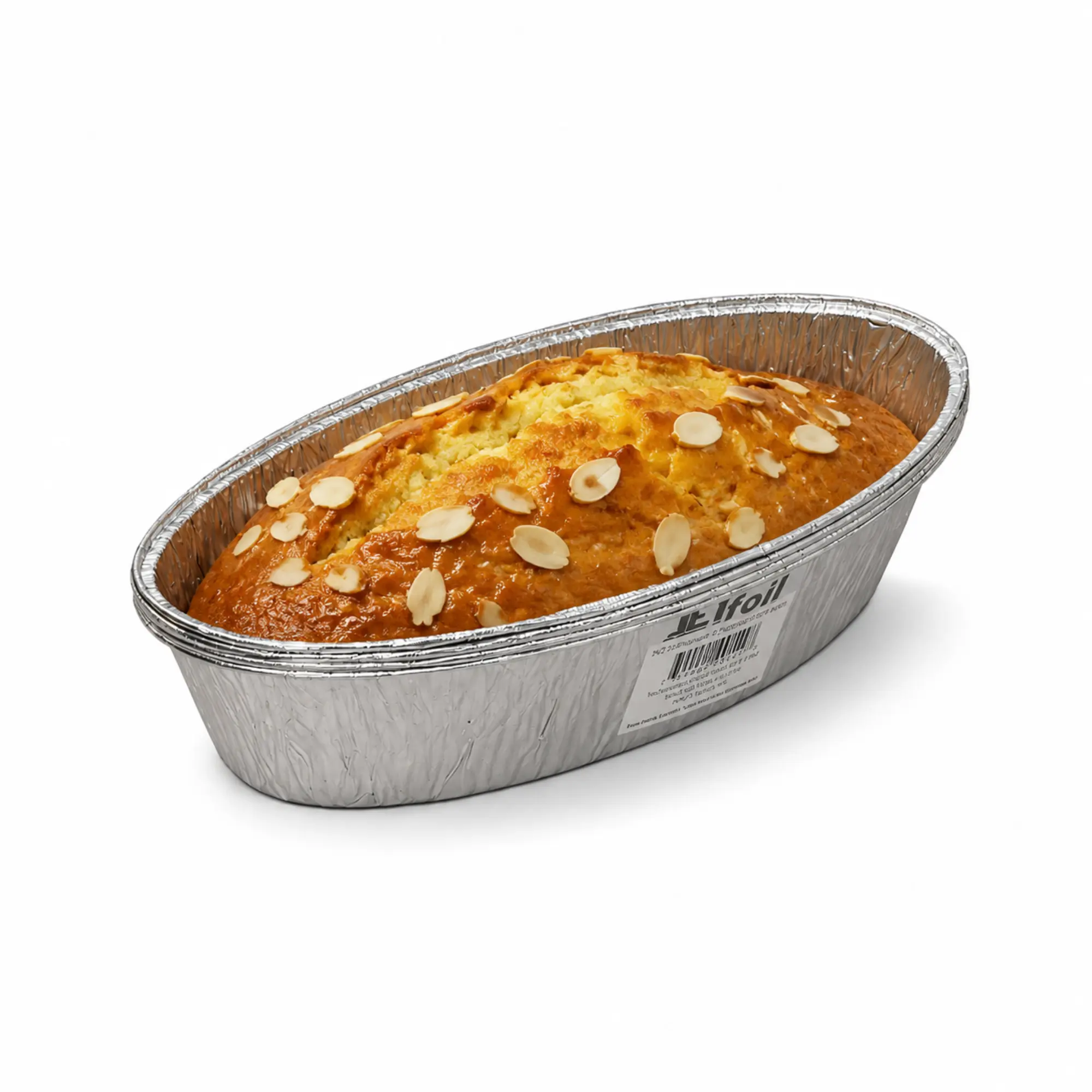 VeZee 3lb Medium Oval Challa Loaf Pan Disposable Aluminum Baking Pan Heavy Duty Foil Bread Baking Tin for Challah Loaf Cakes Meatloaf Roasting Oven Safe Single Use Bakeware