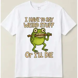 Express Yourself or Face Consequences Humorous Frog Meme Cotton TShirt