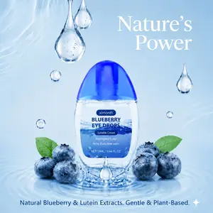 Eye Soothing & Hydrating Solution, Blueberry Lutein Extract, 13ml, Natural Solution for Relieving Screen Fatigue & Dry Eyes, Suitable for Daily Use