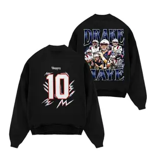 Patriot Apparel, Drake Maye 10 Draco For Patriot Nation Cotton Sweatshirt T-Shirt, Patriot Nation Outfit, New England Football Apparel, Pats Nation Game Day Outfits, Gift For Football Fans, New England Football Graphic