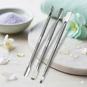 Multifunctional Stainless Steel Nail Tool Set: Manicure Pusher, Cuticle Trimmer, Gel Polish Remover, Ergonomic Anti-Slip Handle, Rust-Resistant, Curved Edge Safe for Nails, Portable Case with Secure Slots, Salon & Home Use, Nail Care Metal