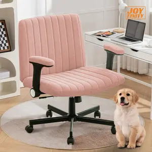 Joyfinity Oversized Criss Cross Chairs with Wheels and Flip-Up Armrests Plus Size Height Adjustable Sit Cross-legged Chair Swivel Modern Home Office Desk Chair & Ergonomic chair, Christmas Holiday Haul