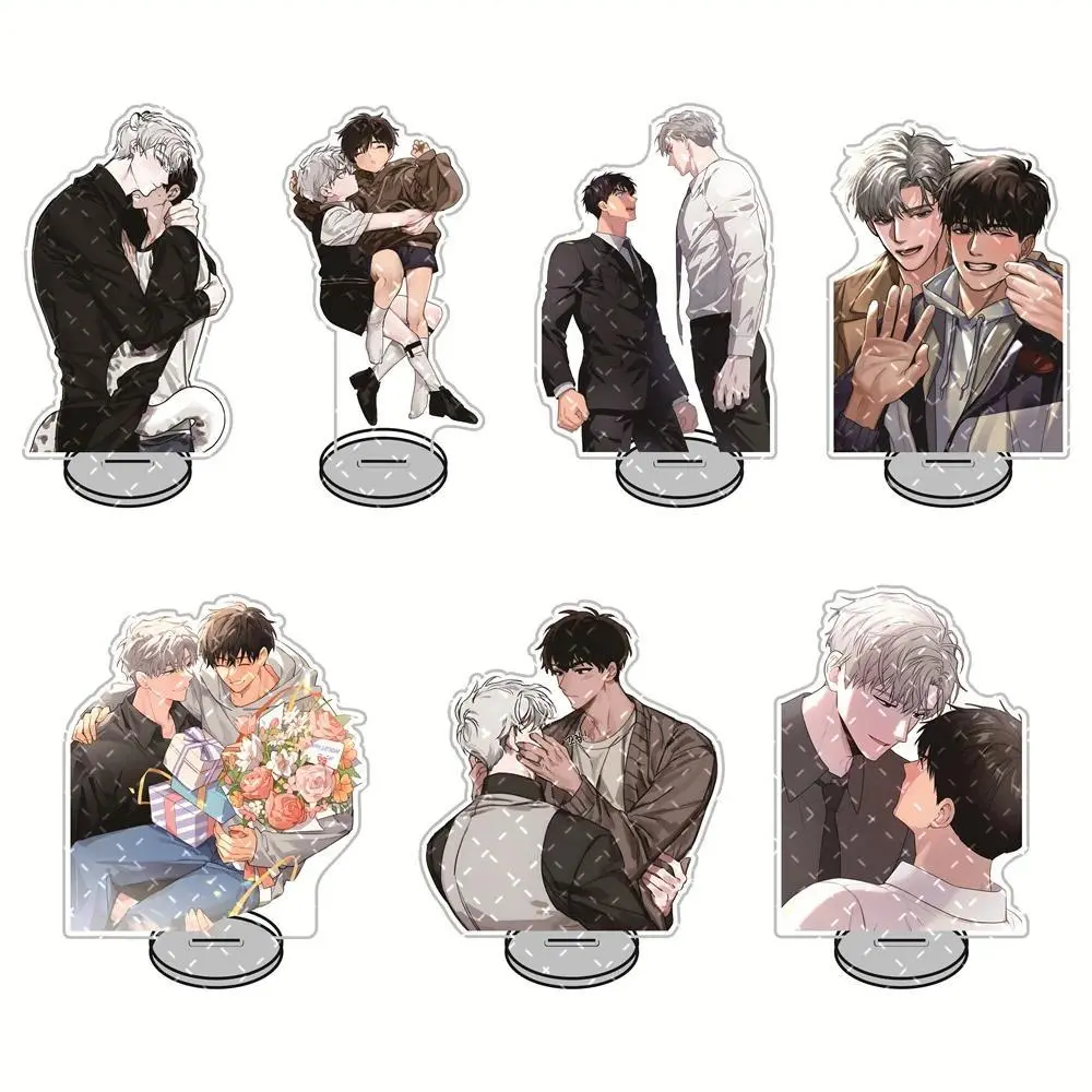 15cm Passion Korean BL Web Novel Acrylic Standee - Jeong Taeui & Ilay Rie Grow (Image Main Characters) Fanmade Collectible Deskt