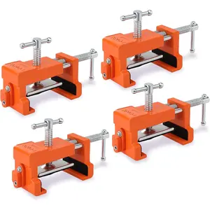 4-Pack Cabinet Clamps, 8510 Cabinet Claw,  Frame Clamps for Installing Cabinets, 440 lbs Load Limited Orange