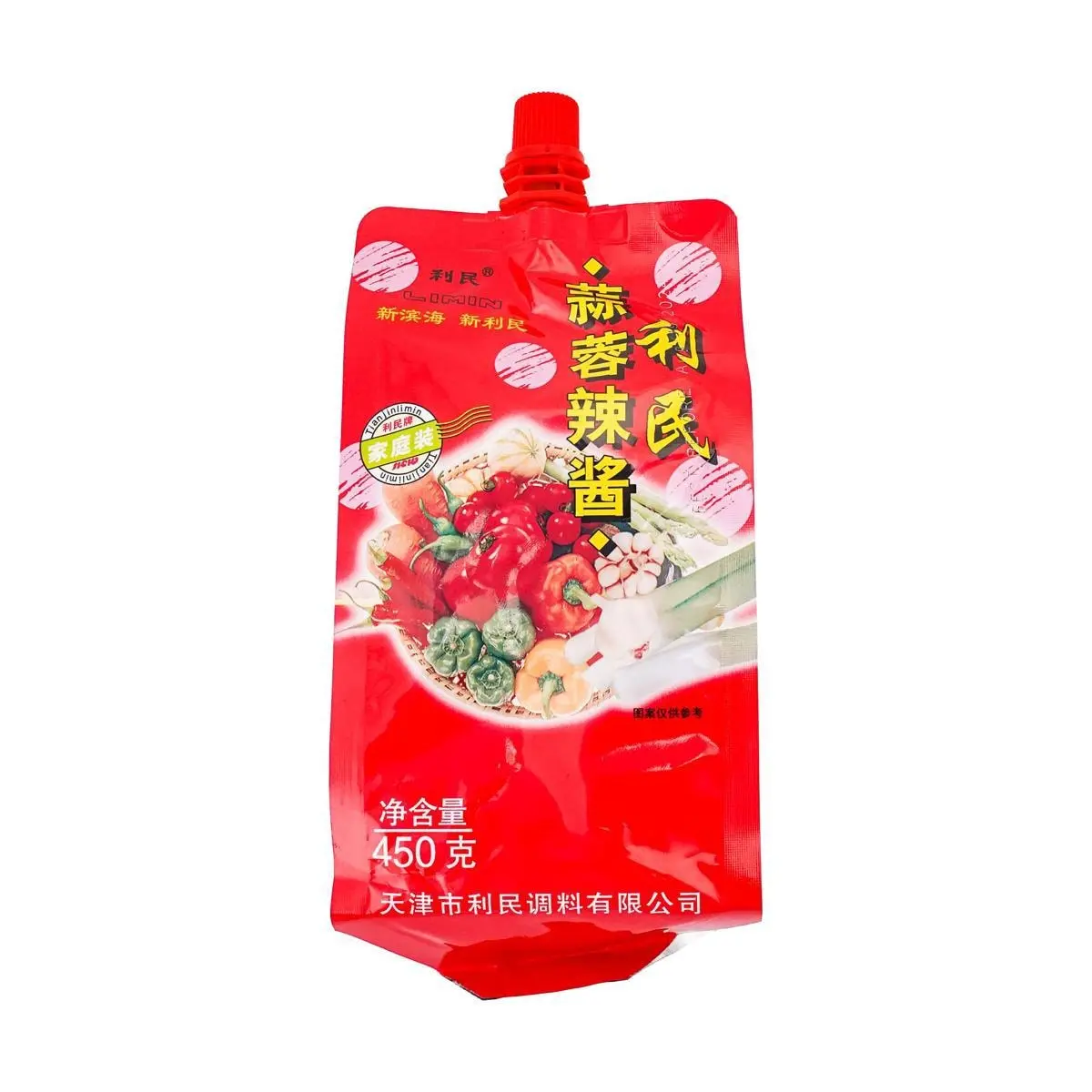 LIMIN Garlic Chili Sauce 450g - Authentic Spicy Condiment for Asian Dishes
