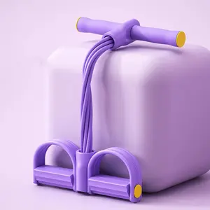 Multifunction Tension Rope 6-Tube Elastic Yoga Pedal Puller Rope Elastic Pull Rope Fitness