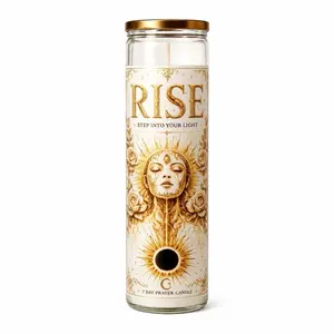 RISE 7 Day Intention Candle | Abundance, Joy & New Beginnings Prayer Candle