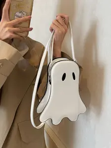Women's Halloween Ghost Crossbody Shoulder Bag, Cute Design for All Seasons, Perfect for Christmas & Halloween Festivals