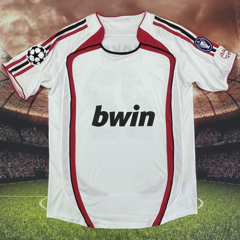 No.22 Kaka 2006-2009 Away Home Retro White No.80 Ronaldinho No.11 Ibrahimovic Long Sleeved Soccer Jerseys