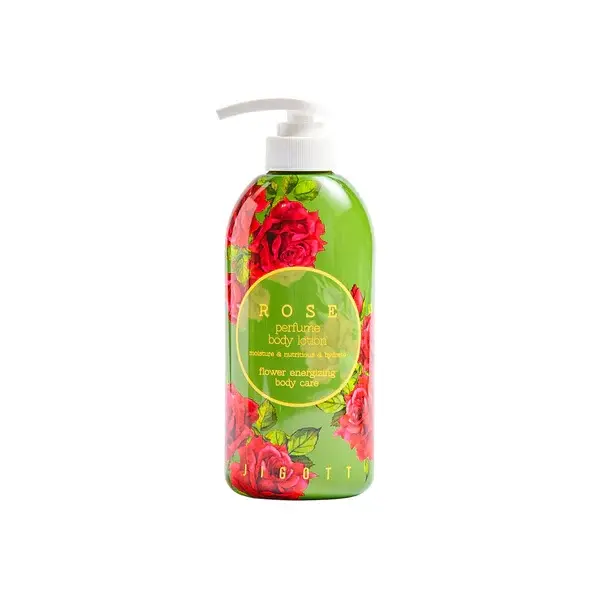 JIGOTT Rose Perfume Body Lotion 500ml - Gentle Scented & Moisturizing Body Care for Daily Use