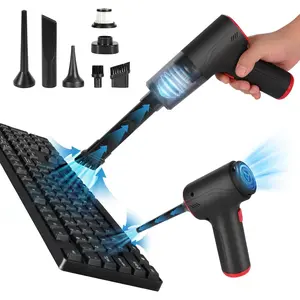 Computer Vacuum Cleaner, Blower and Vacuum 3-in-1, Rechargeable Electric Air Duster for Car, Computer, Home and Office Dust Cleaning