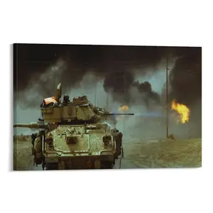 Bradley Infantry Fighting Vehicle Military Poster Poster Canvas Wall Art For Bedroom Decor Bar Office Room Decor Gift