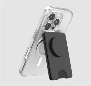 PopSockets Round Phone Grip Compatible with MagSafe ,MagSafe Kick-Out PopWallet+ & Stand