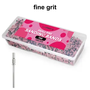 Linhmora 1000 Pcs 3mm Sanding Bands - Fine Grit | Single Grit Per Box | Bulk Nail Drill Bits for Salon | USA Stock