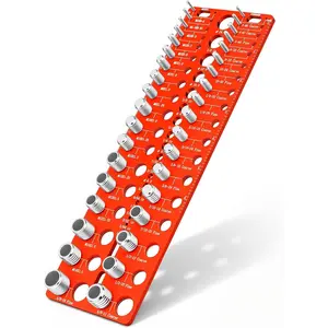 High Quality  Thread Checker, 55 Nut and Bolt Thread Checker, Screw Size and Thread Identifier Gauge with 19 Standard & 17 Metric &19 Drill Bit Gauges, Bolt Size Finder for Quickly Identify Thread Sizes