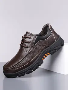 New Men's Casual Shoes, Lace-Up Sports Shoes, Business Casual Shoes, Outdoor Shoes, Flat Comfort Design, Large Sizes Available