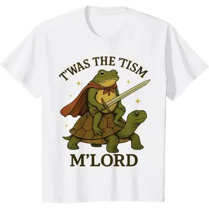 TWAS The Tism M Lord Funny Hero Vintage Frog Graphic Autism T-Shirt