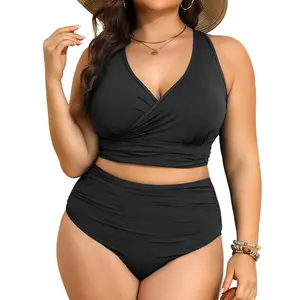 Tempt Me Plus Size High Waisted Bikini - Women Two Piece Swimsuit Tummy Control Bathing Suit 2026 Swimwear
