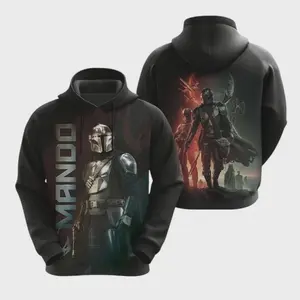 Space Bounty Hunter 3D Hoodie All Over Print Sci-Fi Fan Pullover