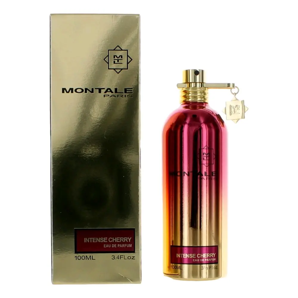 Montale Intense Cherry Unisex Fragrance Eau de Parfum Spray, 3.4 oz, True-to-Fruit Scent with Citrus, Rose, Vanilla Musk & Wood Notes, Fruity Aroma