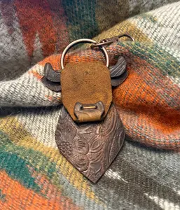 Leather Steer Keychain