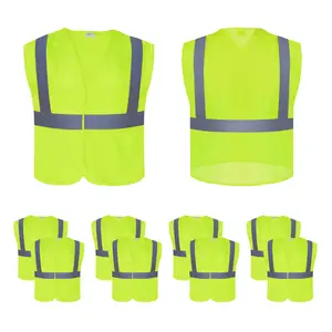 NORTHSKY Safety Vest 10 Pack Reflective High Visibility for Men and Women, Meets ANSI/ISEA Standard with Hook-and-Loop