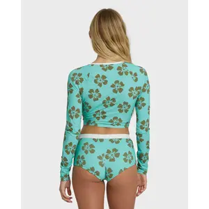 Last Summer Boyshort Surf Short Bikini Bottom - Ocean Spray