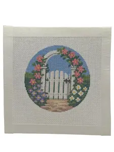 Garden Gate Needlepoint Canvas