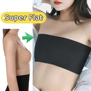 Pullover Whole Bandage Chest Breast Binder S-6XL Elastic Bandage Strapless Breast Binder Shapewear Sports Bra Cosplay