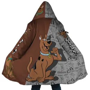 Scoobie-doobie Cloak Coat, Cartoon Movie Men's Women's Hooded Coat, Fleece Jackets Coats, Gift For Men And Women