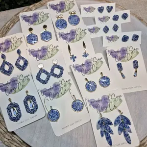 Lavender and Sage Clay Co.  Medium Dangles Spring edition.  You pick your earrings during our live shows.