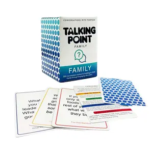 200 Family Conversation Cards - Put Down The Phones & Connect with Family - Get to Know Each Other Better with Meaningful Talk - Let Kids Express Themselves Great for Dinner Table & Road Trips - Party Game Cards