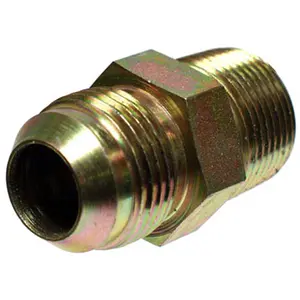 Apache 39006250 Hydraulic Adapter, .25 in. Male JIC x .25 in. Male Pipe Swivel, Easy Hose Connection, Commercial Use