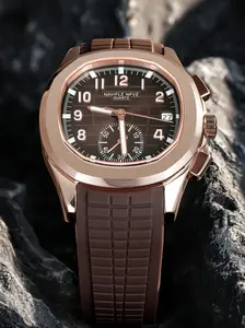 NAVIFLZ NFVZ 2025 Men's Watches Quartz Watch Men Top Brand Luxury High Quality Watches Chronograph Sport Rubber Luminous Analog Watch 5Bar Waterproof Reloj Hombre