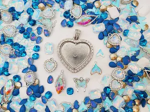 [Express] MAESTRO: Beautiful & Sparkling Charms for DIY Jewelry & Accessories Diy Craft Embellishments Diy Bling Set Crystal Beaded Bead Assortment Beading Making Decoration Beads