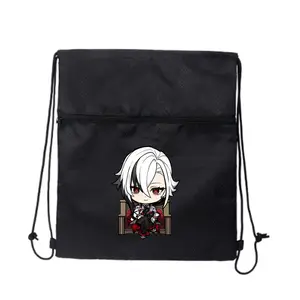 Arlecchino Cute Bowl Hat Black Active Wear Drawstring Bag Perfect for Your Routine