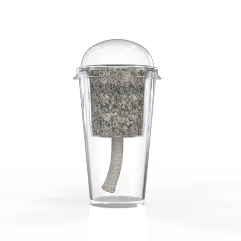 Corm Cup Starter Kit, corm cup with dome & premium stratum/perlite mix
