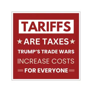 Tariffs Sticker,  Anti Trump Sticker, Anti Conservative Sticker, Resistance Sticker