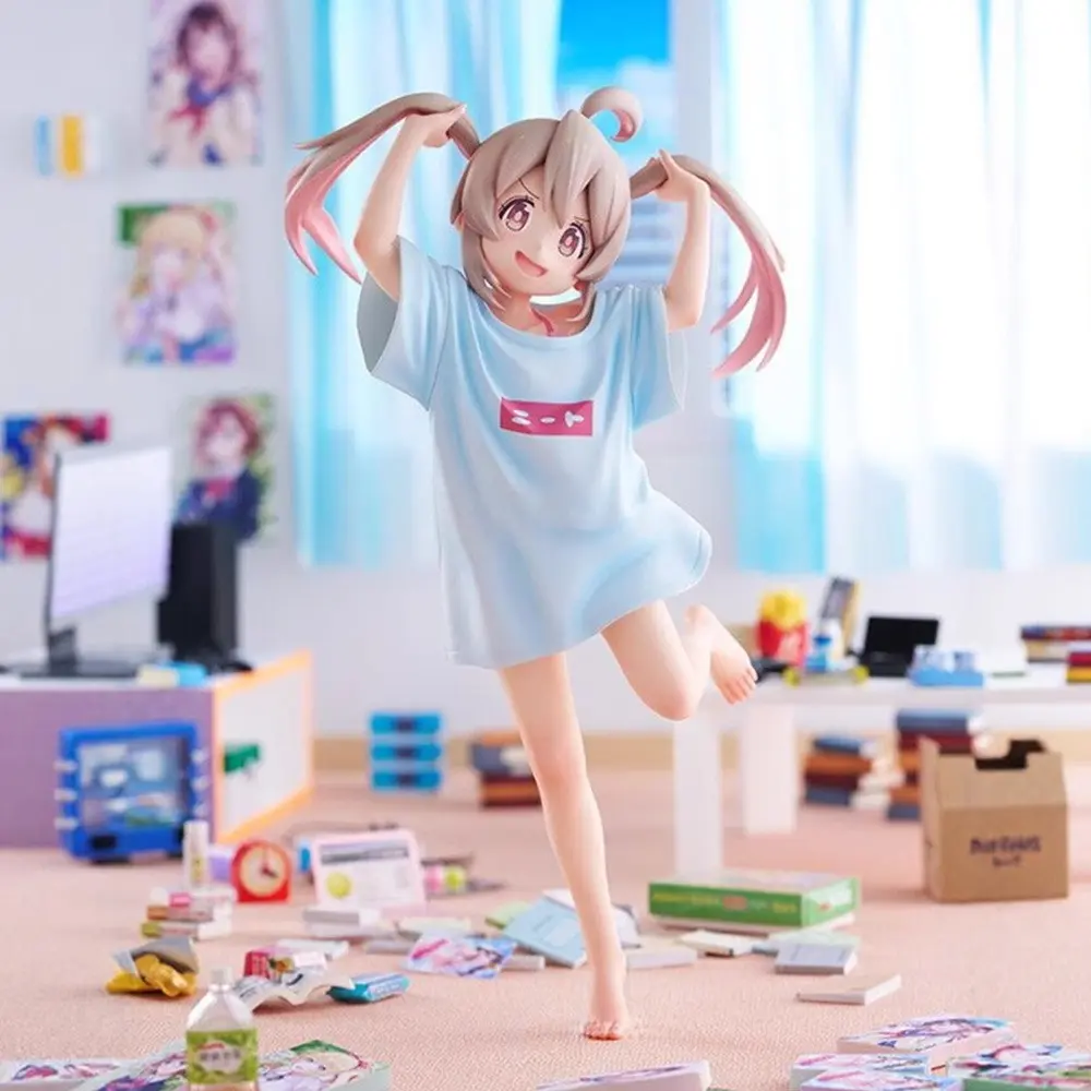 Mahiro Oyama NEET T-shirt Anime Girl Figure Model Ornament Toy