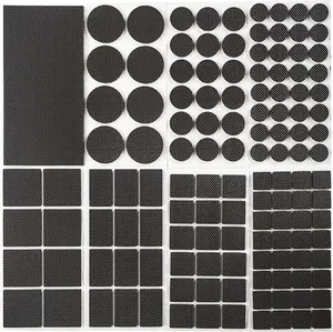 129 Pieces Furniture Grippers Chair Leg Pads Self Adhesive Rubber Chair Feet- Anti Scratches Furniture Pads for Hardwood Floors