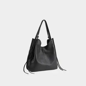 【Large Size】Calfskin Underarm Bag