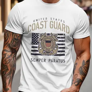 Vintage United States Coast Guard Stencil T-Shirt graphic tee