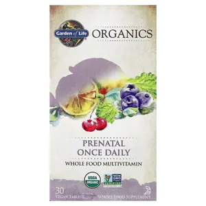 Garden of Life Organics, Prenatal Once Daily, 30 Vegan Tablets